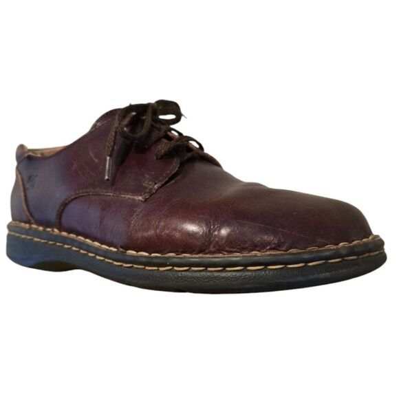 Born Shoes Womens Size 7.5 Brown Leather Lace-Up Oxford Comfort Shoes - Picture 1 of 8